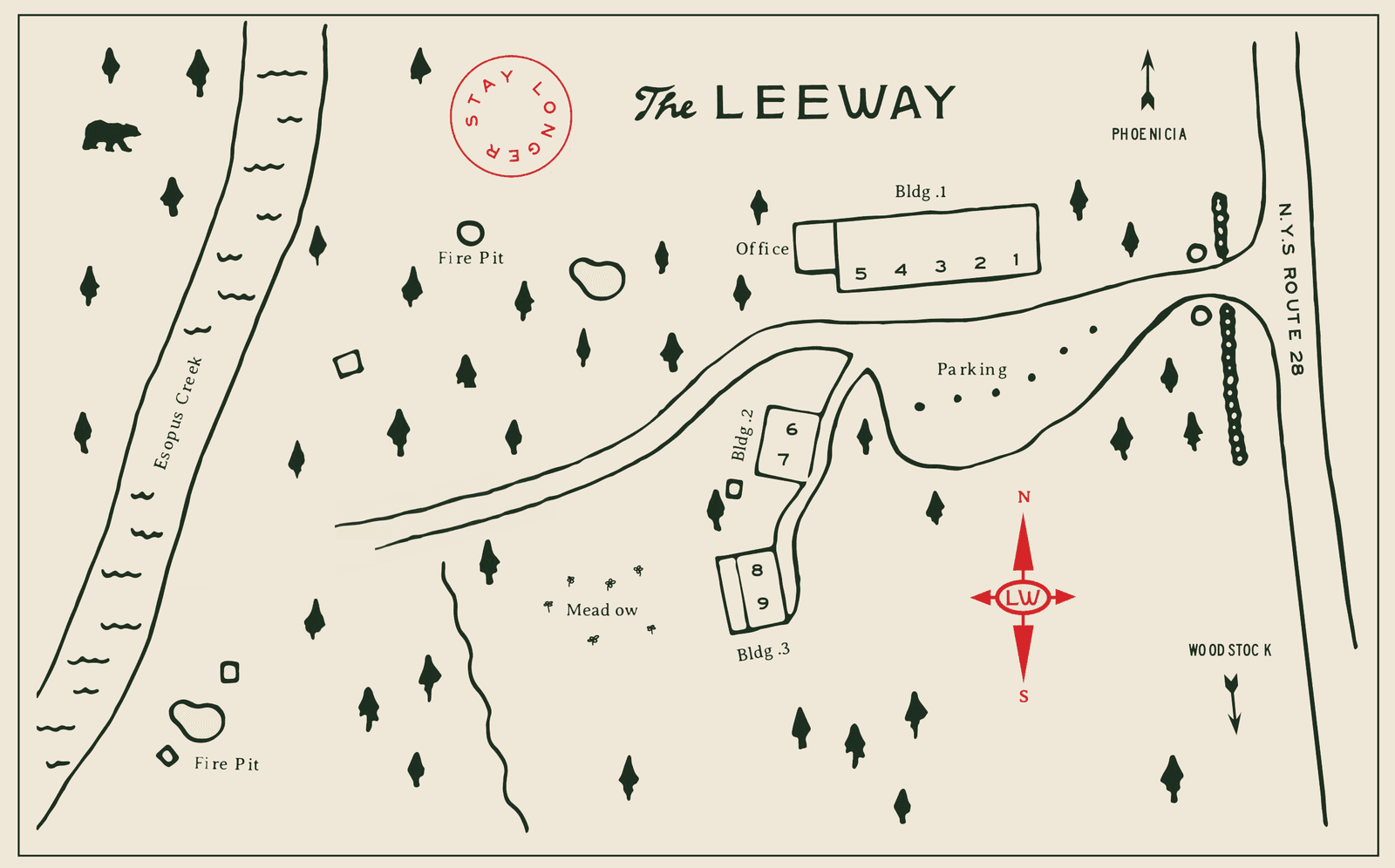 Property map showing the location of Loft Duplexes